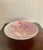 Pink Ceramic Organic Modern Japanese 8" Diamtere Footed Bowl - Artist Signed For Sale - Image 4 of 6