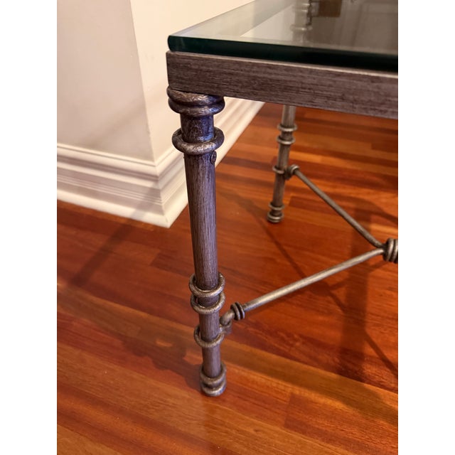 Diego Giacometti Vintage Giacometti Style Iron Side Table For Sale - Image 4 of 5