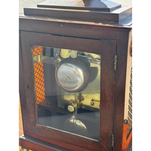 Regency Mahogany Fusee Bracket Clock by Alex Mitchell of Glasgow, 1820 For Sale - Image 11 of 18