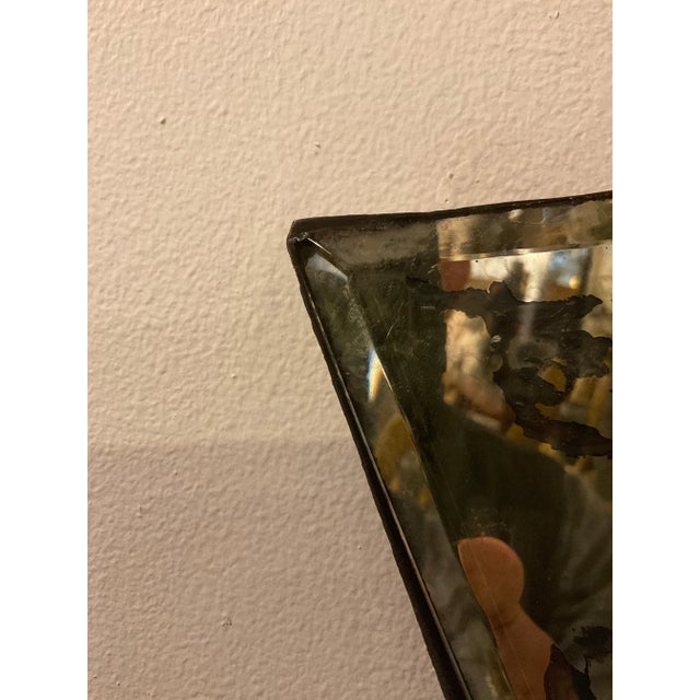 1940s Beveled Mirrored Wall Shelves- A Pair For Sale - Image 4 of 12