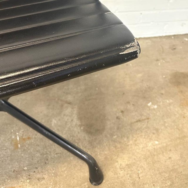 Vitra EA 108 in Black Leather by Charles & Ray Eames, Set of 6 For Sale - Image 17 of 18