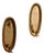 Mid-Century Swedish Oval Brass Sconces, Set of 2 For Sale