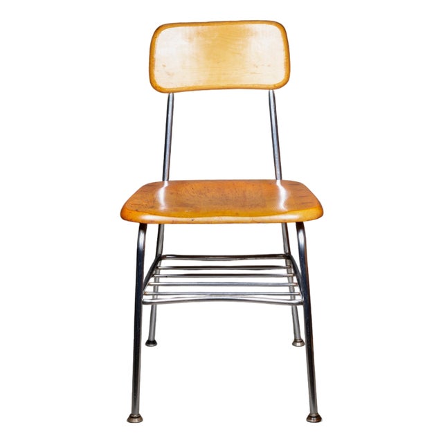 Kem Weber for Heywood Wakefield's Trimline Group Maple Desk Chair c.1950 For Sale