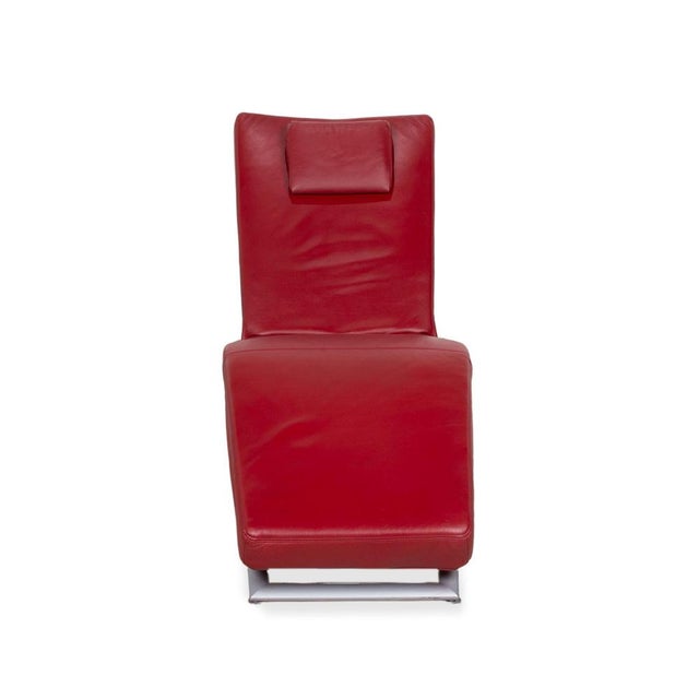 Jeremiah Lounger in Red Leather from Koinor For Sale - Image 18 of 18