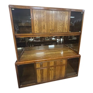 Mid-Century Modern Bernhardt Sideboard & Hutch For Sale