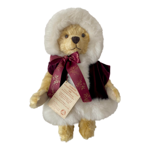 Vintage 1996 Mohair Hermann-Coburg Annual Christmas Bear - Limited Edition German Mohair Teddy Bear With Growler, Tags Included Excellent Condition