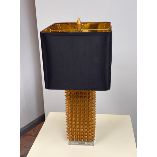 J. Alexander Lighting Spike Table Lamp For Sale - Image 9 of 12