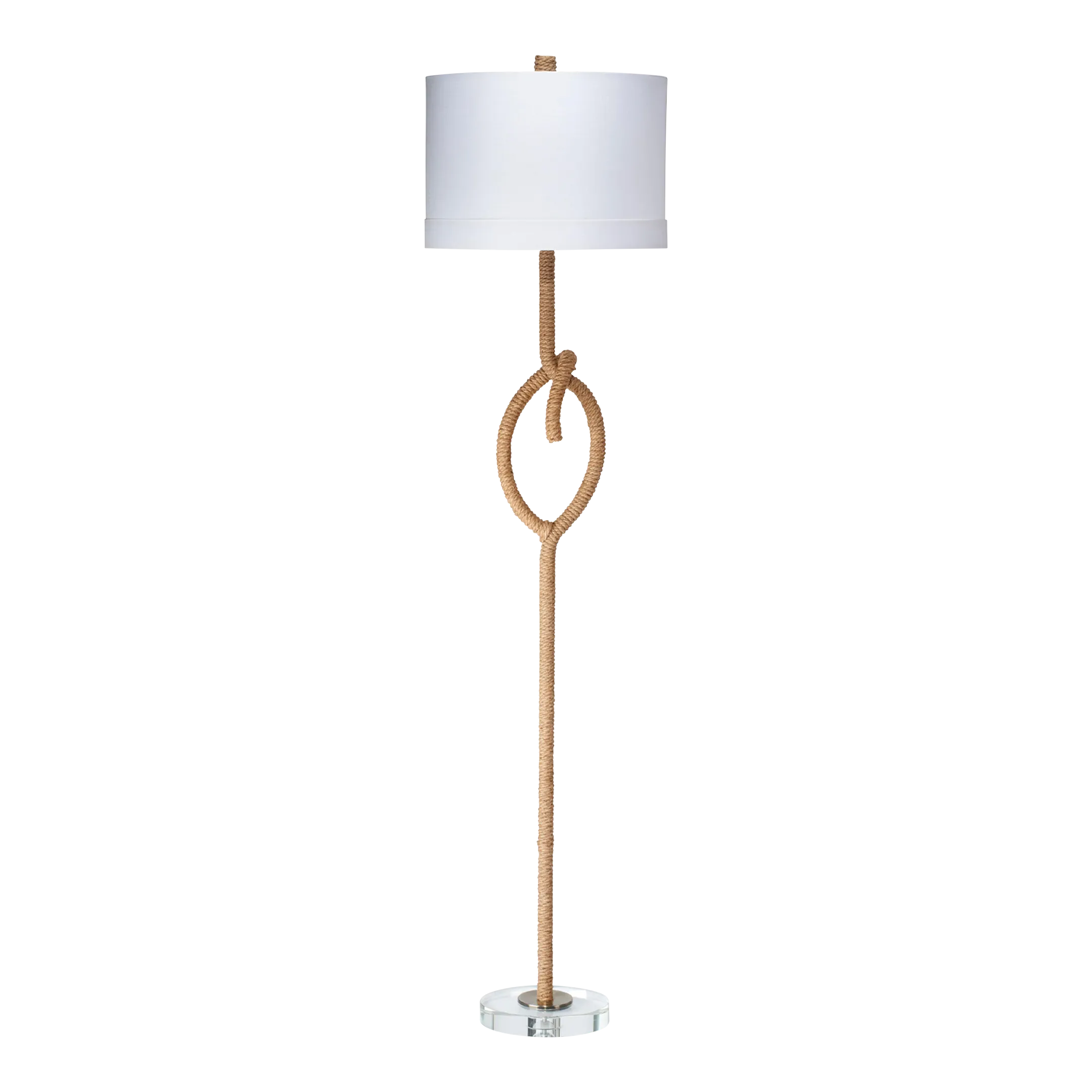 Jamie Young Knot Floor Lamp in Corn Rope | Chairish