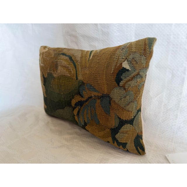 Baroque 17th Century Flemish Verdure Tapestry Pillow For Sale - Image 3 of 7