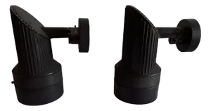 Fully Adjustable Gallery Spotlights in Black Lacquered Metal & Black Plastic from Erco, 1970s, Set of 2
