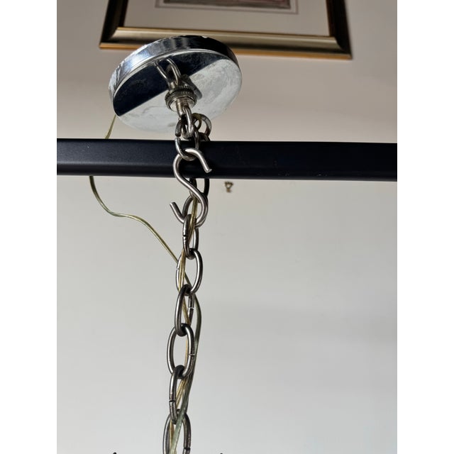 70's Vintage Italian Venini Triedri Clear Murano Glass Chandelier For Sale - Image 12 of 12