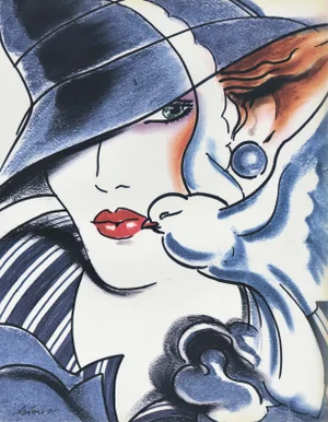 1975 Vintage Print-Beauty Products, Accessories by Antonio Lopez