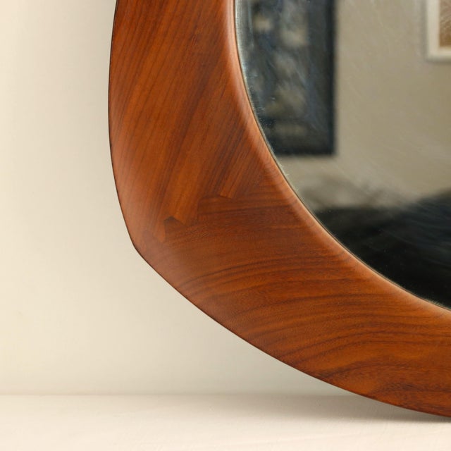Iconic vintage 'Oscar' wall mirror, designed by renowned Turin architects and designers Franco Campo and Carlo Graffi, and...