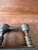 English Colonial Revival Brass Fire Tool Rest or Fire Dogs For Sale - Image 11 of 12