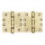 Pair of Reclaimed 4 X 4 In. Brass Baldwin Ball Bearing Door Hinges For Sale