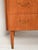 1950s Scandinavian Teak Chest of Drawers with Brass Inserts, 1950s For Sale - Image 5 of 9