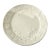 Large Vintage White Oval Ceramic Platter With Embossed Leaf Design. Made in Italy For Sale