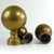 Vintage Brass Spheres Details, France, Set of 3 For Sale - Image 6 of 10