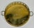 Vintage Round Brass Faux Bamboo Rail Gallery Tray For Sale - Image 4 of 7