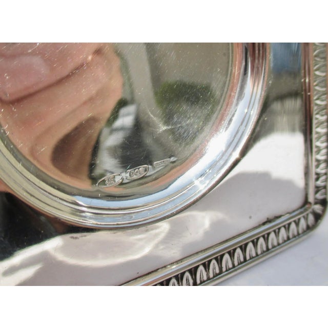 Italian 800 Silver Salt Cellar With Spoon -Set of 3 Pcs. For Sale In New York - Image 6 of 8