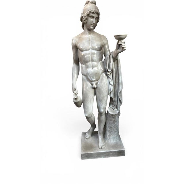 Italian Artist, Large Sculpture of Ganymede, 20th Century, Marble For Sale - Image 3 of 14