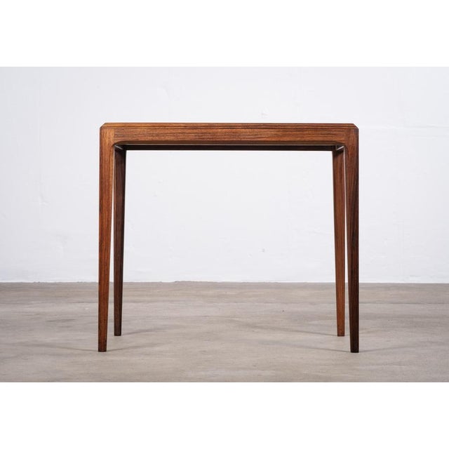 CFC Silkeborg Rosewood Side Table attributed to Johannes Andersen for Silkeborg Møbelfabrik, Denmark, 1960s For Sale - Image 4 of 7