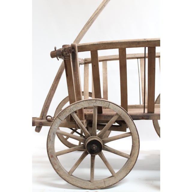 Farm Cart Vintage European Wagon 49 X 29 X 49 For Sale - Image 6 of 15