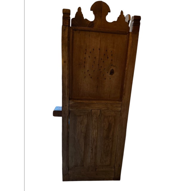 20th C. Latin American Confessional Chair in House of Hackney Velvet For Sale - Image 12 of 14
