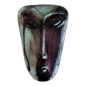 Erik Hoglund for Kosta Boda Attributed Glass Face Mask Sculpture