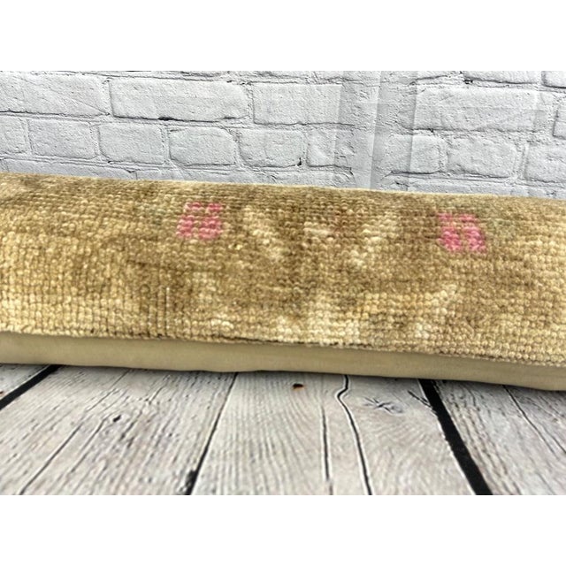 Textile 12 x 46 Lumbar Rug Pillow Turkish Tapestries Turkish Pillow Cushion Cover For Sale - Image 7 of 7