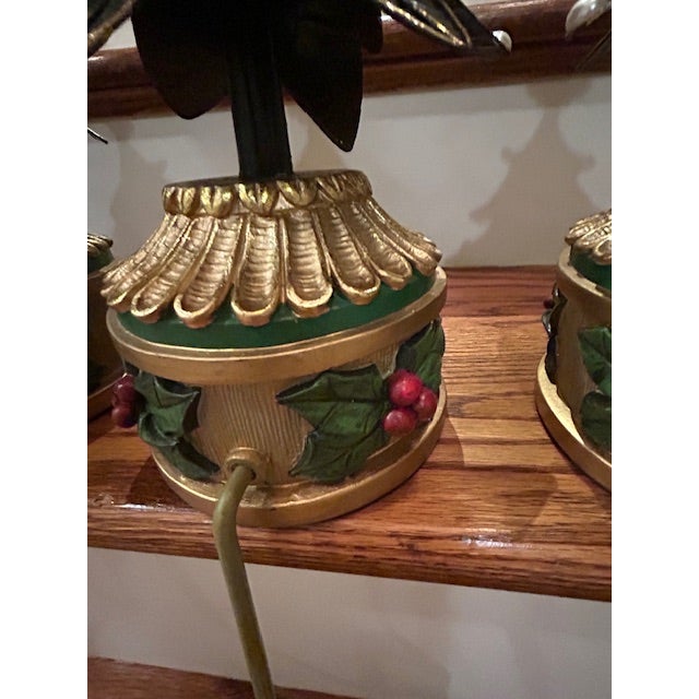 Dark Green Christmas Tree Stocking Holders For Sale - Image 8 of 10