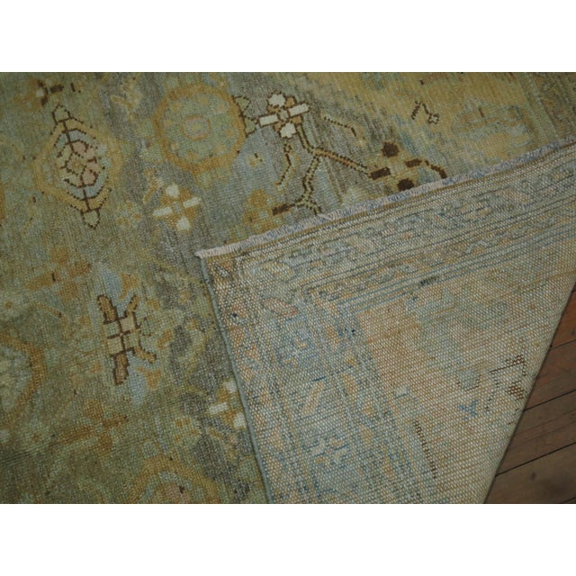 20th Century Honey Tone Persian Malayer Scatter Square Rug For Sale In New York - Image 6 of 6