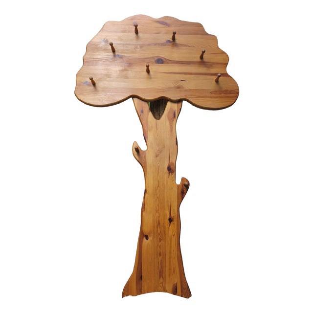 Vintage Tree Wardrobe Sculpture in Pine from Ikea, 1980s For Sale