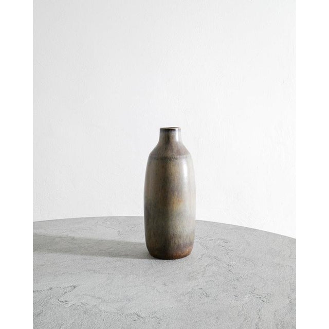 Swedish Mid Century Stoneware Ceramic Vase by Carl-Harry Stålhane for Rörstrand Sweden, 1950s For Sale - Image 6 of 6