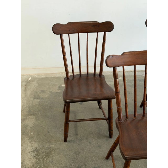 1940s Windsor Dining Chairs - Set of Six For Sale - Image 4 of 18