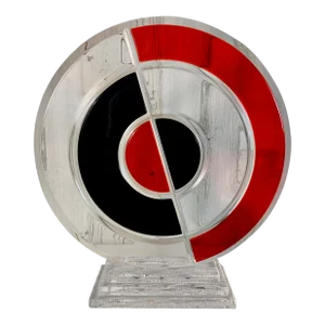 Circular Lucite Sculpture by Shlomi Haziza