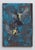 Birds in Flight by Terra Novak | Oil on birch Two birds flying against a blue background. For Sale