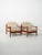 Danish Lounge Chairs with Beige Cushions, 1950s, Set of 2 For Sale - Image 3 of 12