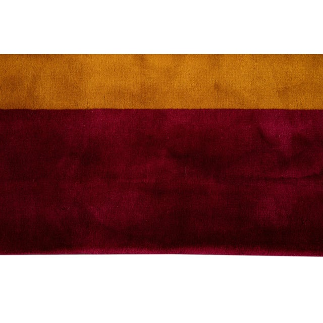 Goldenrod Antique Godenrod Art Deco Chinese Wool Rug 8 Ft 8 in X 11 Ft 5 In. For Sale - Image 8 of 13