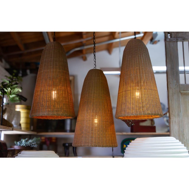 Oasis Resin-Woven Indoor-Outdoor Lantern For Sale - Image 11 of 11