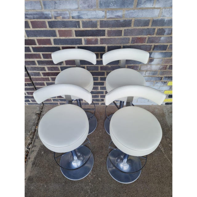 Vintage French Bar Stools, 1980s, Set of 3 For Sale - Image 10 of 12