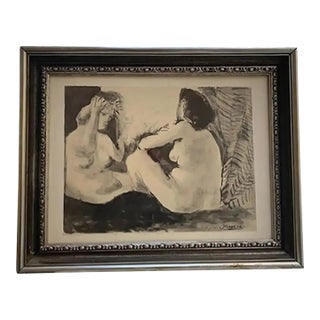 Picassp. Pablo Deux Femmes - Two Women, Lithograph 1967 For Sale