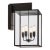 Eclectic wall light in dark bronze with outside fitted clear or frosted glass, closed top and bottom. Wall bracket in...