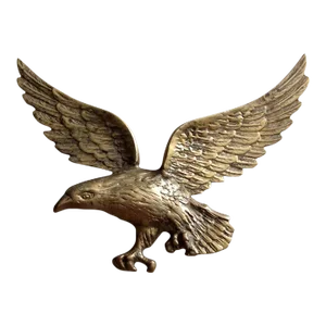 Vintage Brass Eagle Wall Hanging