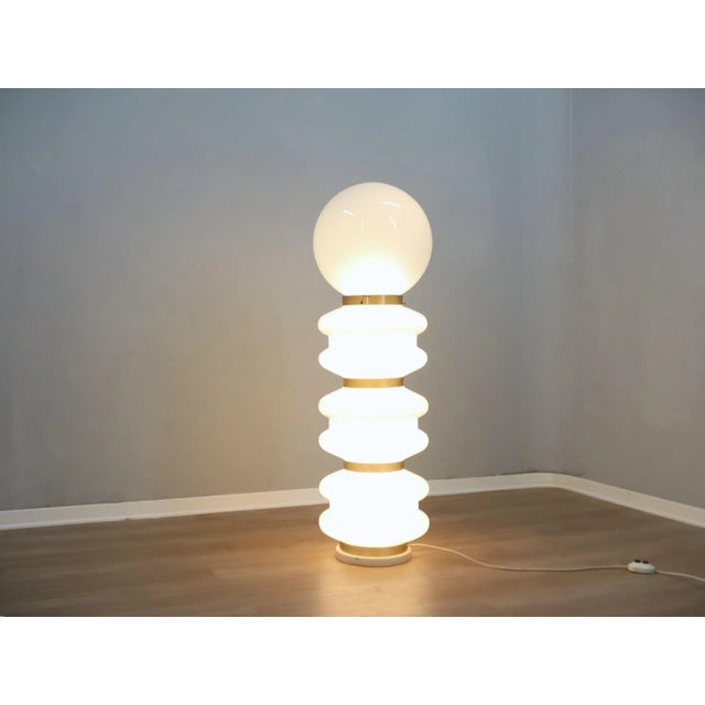 Vintage Murano Glass Birillo Floor Lamp from Stilux Milano, 1970s , 1960s For Sale - Image 12 of 12
