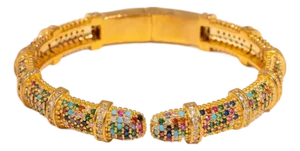Eternal Lights Gemstone Cuff Bracelet