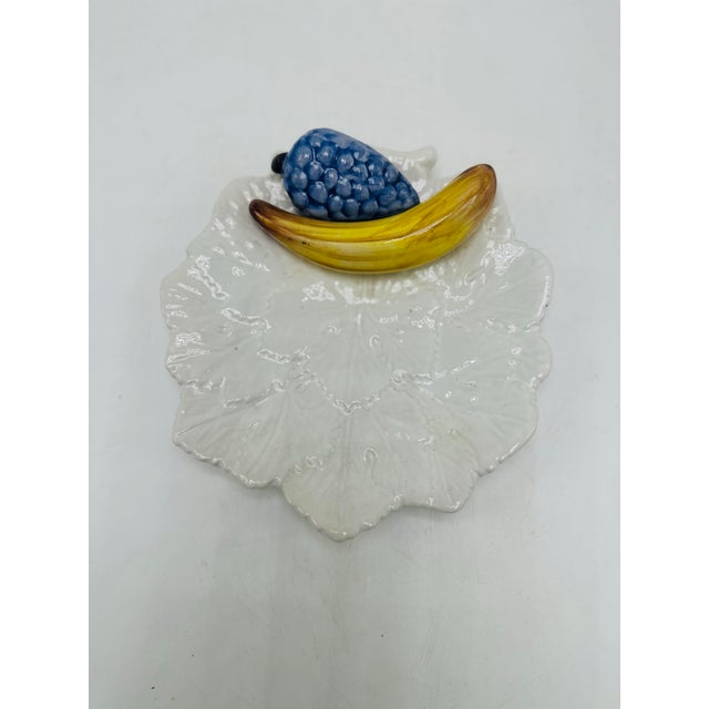 Ceramic Vintage Italian 3 Dimentional Plate For Sale - Image 7 of 8