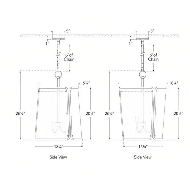 2020s Carrier & Company for Visual Comfort Signature Hastings Medium Pendant in Polished Nickel with White Shade For Sale - Image 5 of 5