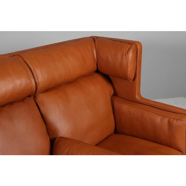 Animal Skin Vintage Model 2292 2-Seater Sofa by Børge Mogensen for Fredericia For Sale - Image 7 of 9