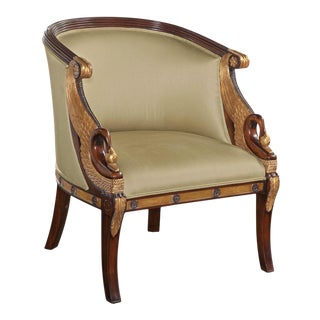 Maitland-Smith Swan Occasional Chair For Sale